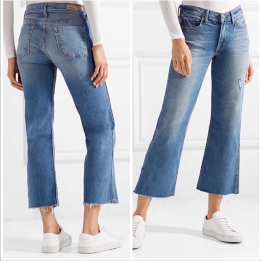 GRLFRND Joan flare crop jean